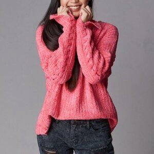 SO SOFT CHENILLED PINK SWEATER